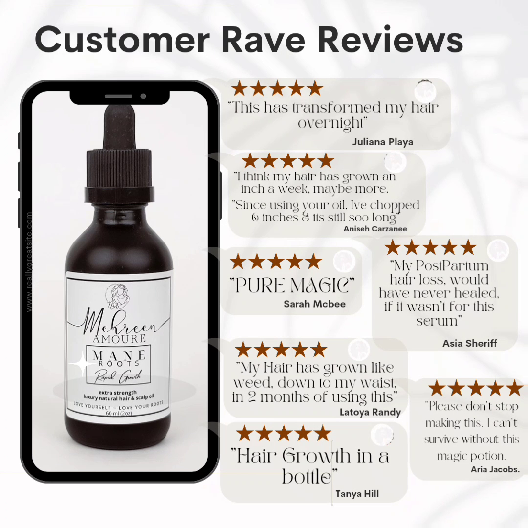 MANE Roots - All Natural Hair and Scalp Treatment Oil (60ml)